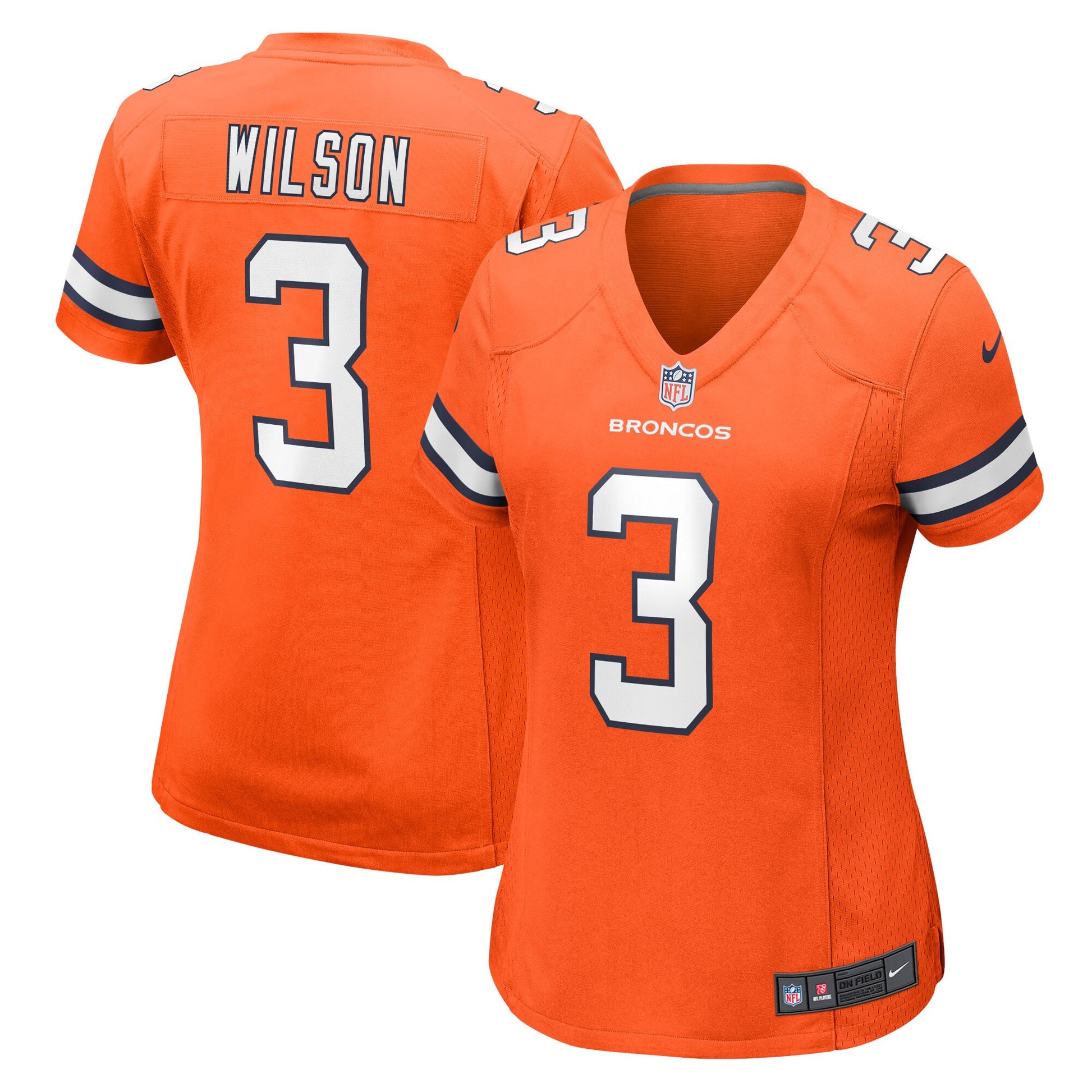 Russell Wilson Denver Broncos orange jersey