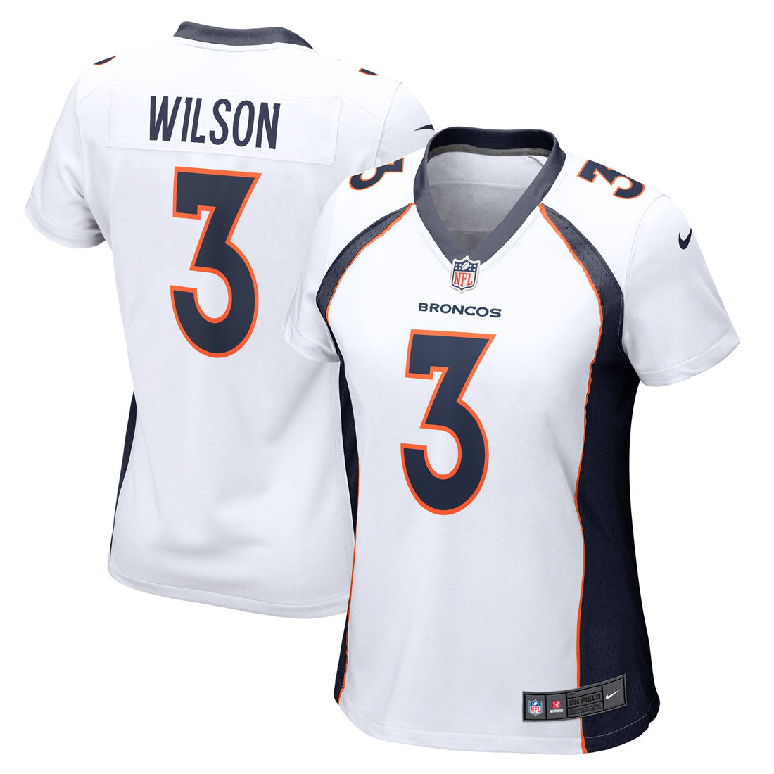 Russell Wilson Denver Broncos white jersey