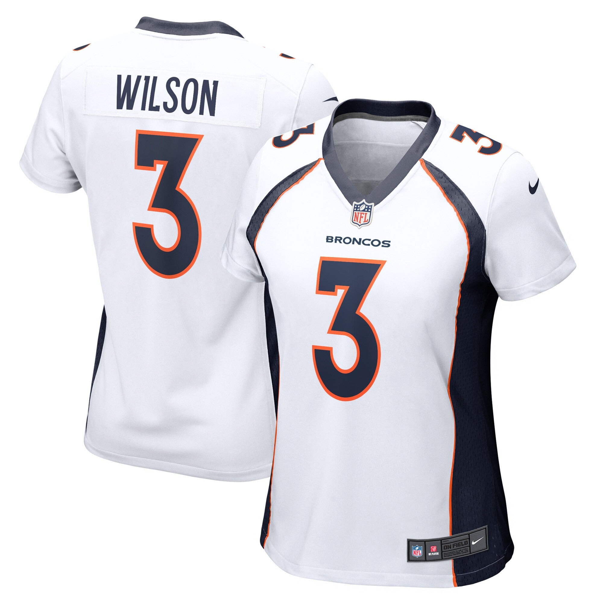Russell Wilson Denver Broncos white jersey