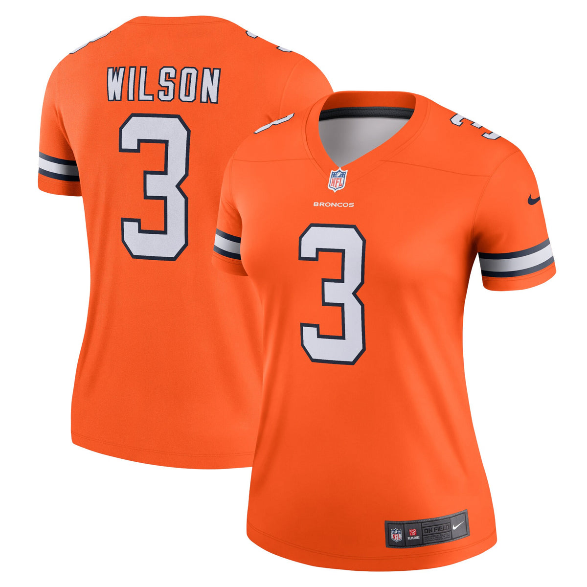 Russell Wilson Denver Broncos orange Legend jersey