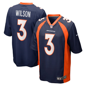 Russell Wilson Denver Broncos navy jersey
