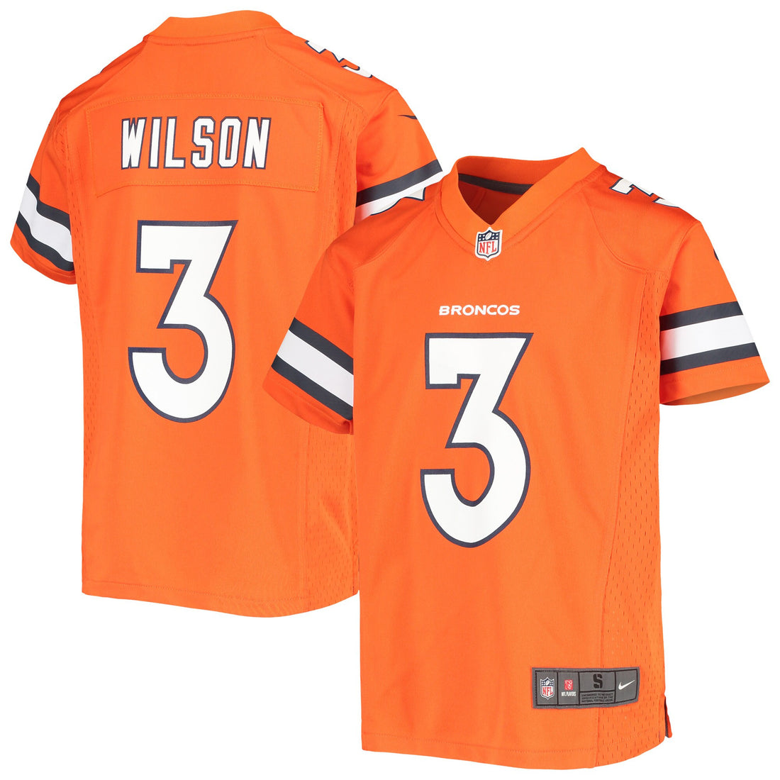 Russell Wilson Denver Broncos orange jersey