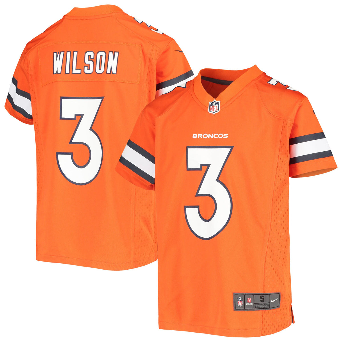 Russell Wilson Denver Broncos orange jersey