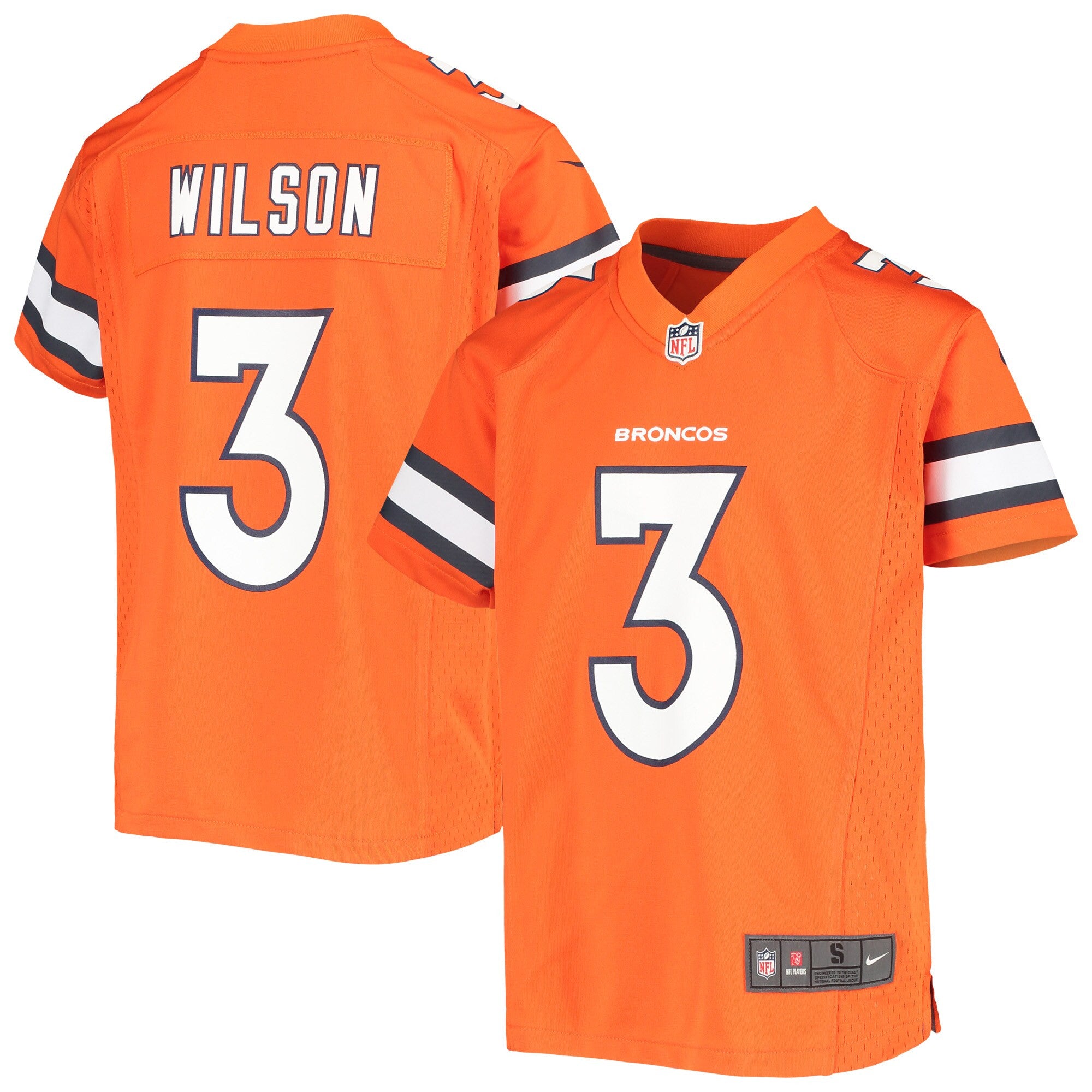 Russell Wilson Denver Broncos orange jersey