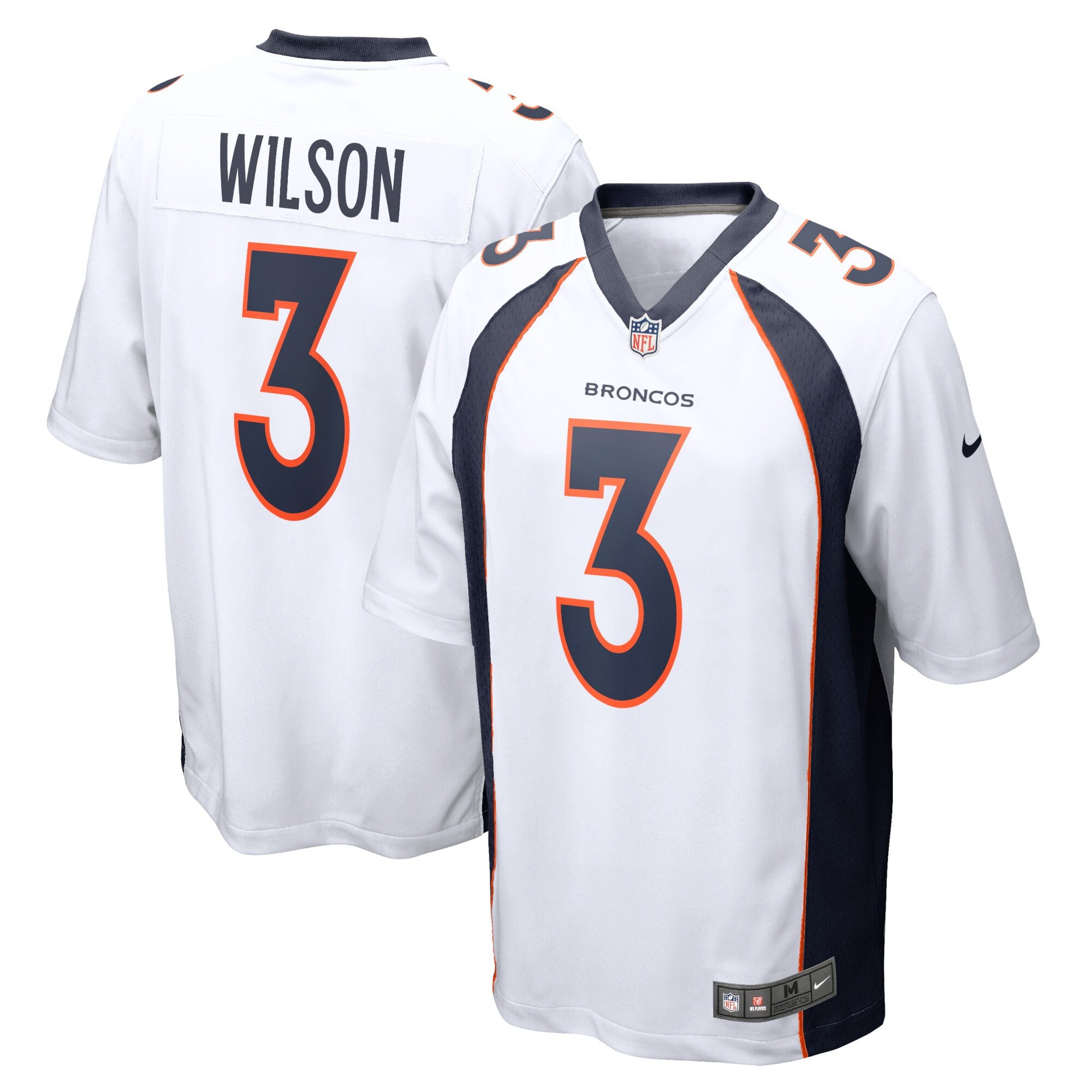 Russell Wilson Denver Broncos white jersey