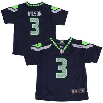 Russell Wilson Seattle Seahawks navy jersey