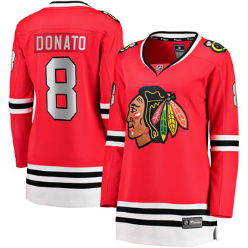 Ryan Donato Chicago Blackhawks red Home jersey