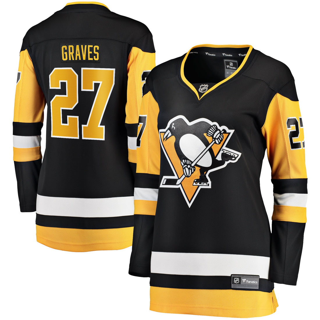 Ryan Graves Pittsburgh Penguins black Home jersey