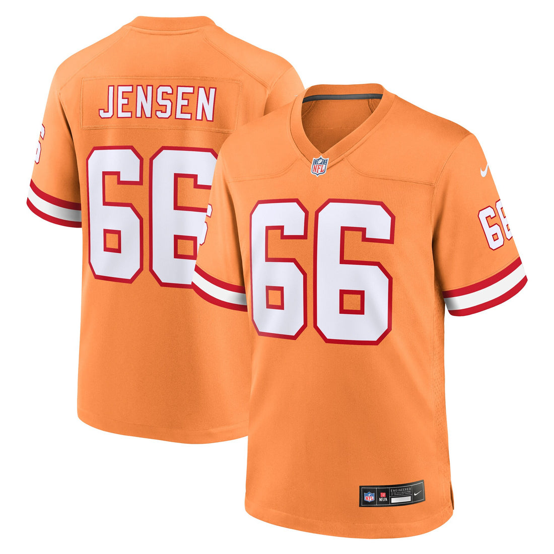 Ryan Jensen Tampa Bay Buccaneers orange Throwback jersey