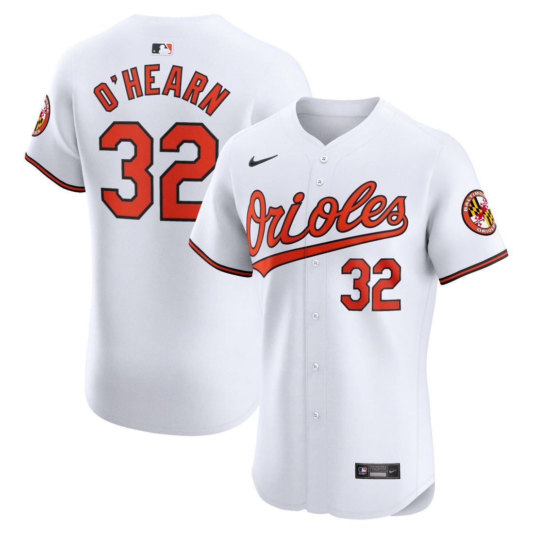 Ryan O'hearn Baltimore Orioles white Elite jersey