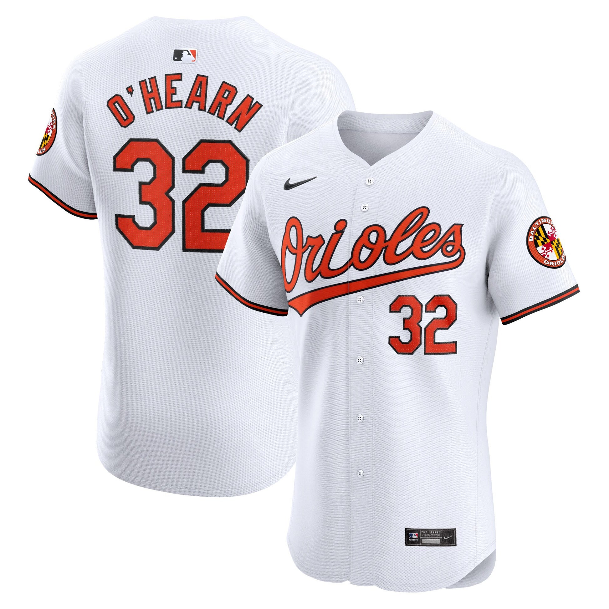 Ryan O'hearn Baltimore Orioles white Elite jersey