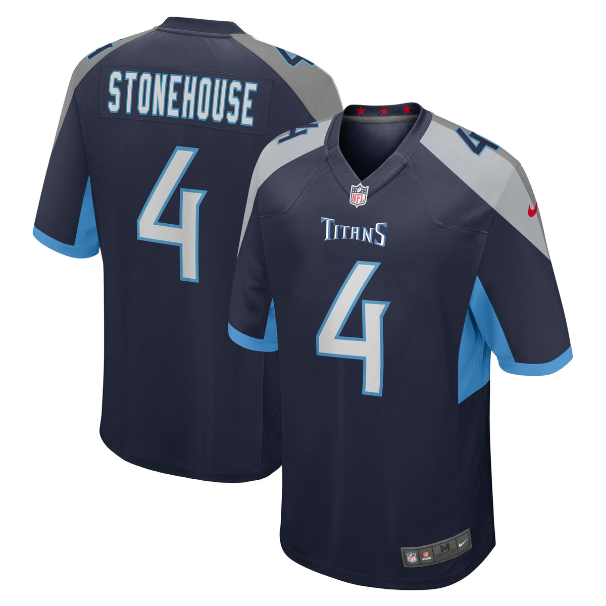 Ryan Stonehouse Tennessee Titans navy Game jersey