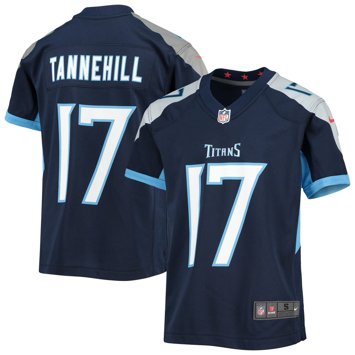 Ryan Tannehill Tennessee Titans navy jersey