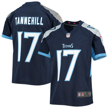 Ryan Tannehill Tennessee Titans navy jersey