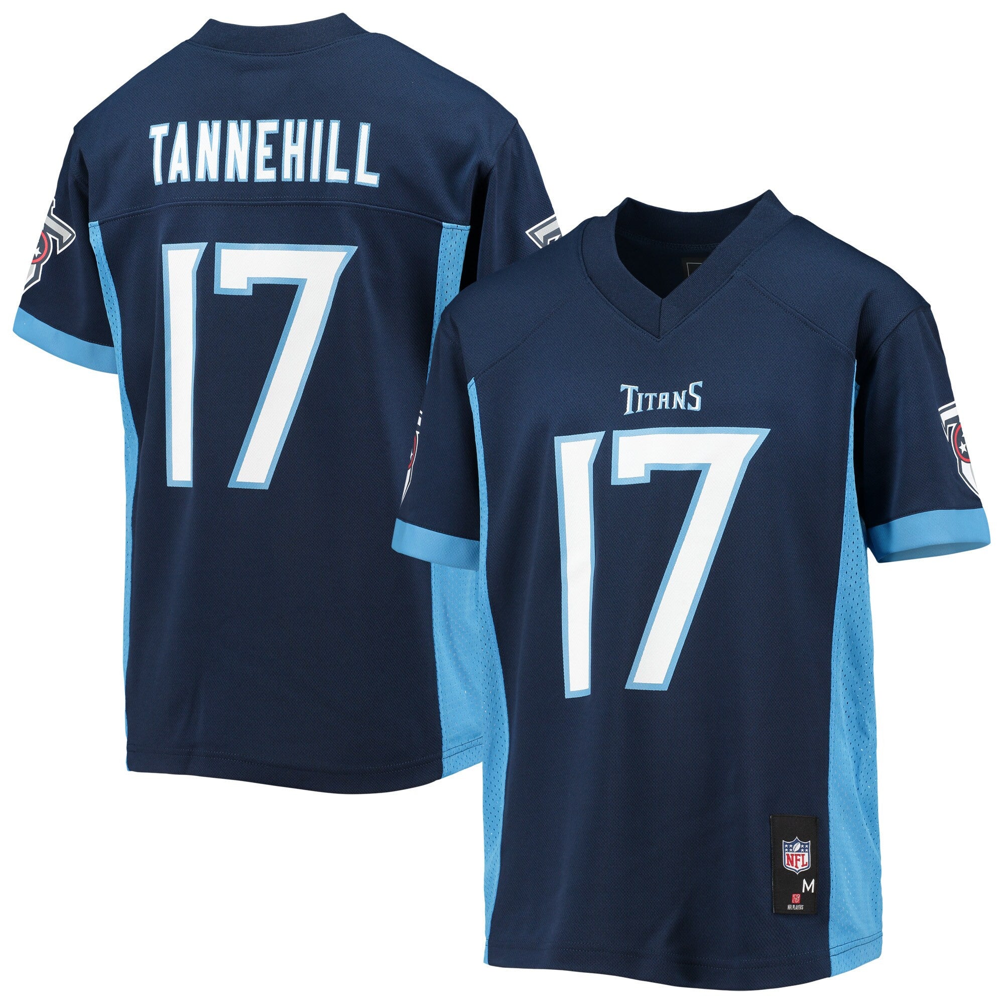 Ryan Tannehill Tennessee Titans navy jersey