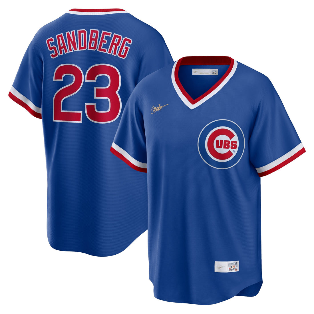 Ryne Sandberg Chicago Cubs royal Cooperstown jersey