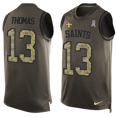 Michael Thomas New Orleans Saints green Salute To Service jersey