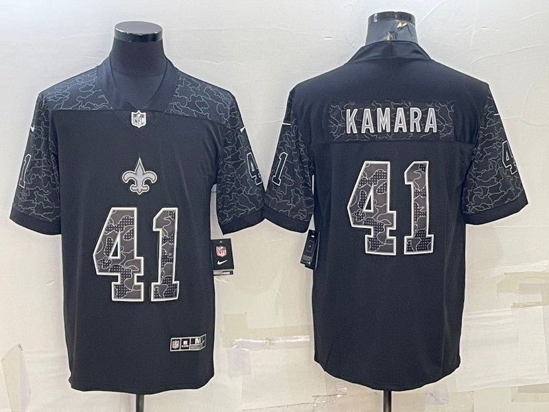 Alvin Kamara New Orleans Saints black Limited jersey