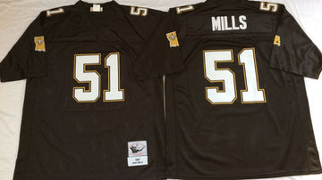 Sam Smills New Orleans Saints black Throwback jersey