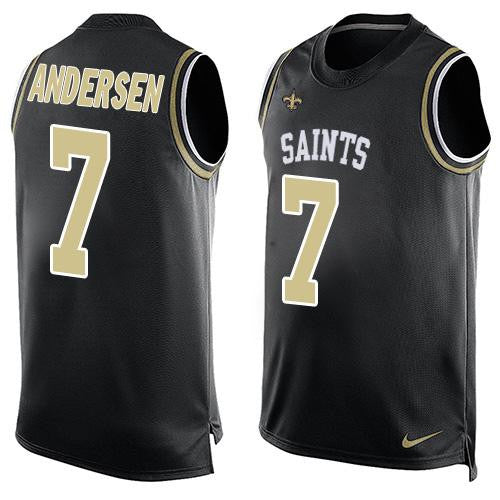 Morten Andersen New Orleans Saints black Limited jersey