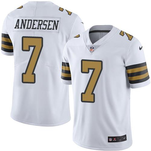 Morten Andersen New Orleans Saints white Limited jersey