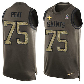 Andrus Peat New Orleans Saints green Salute To Service jersey