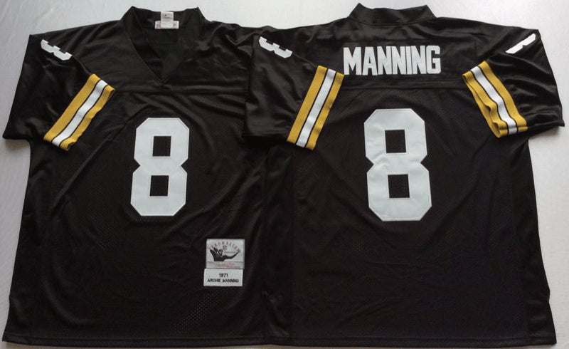 Archie Manning New Orleans Saints black Throwback jersey