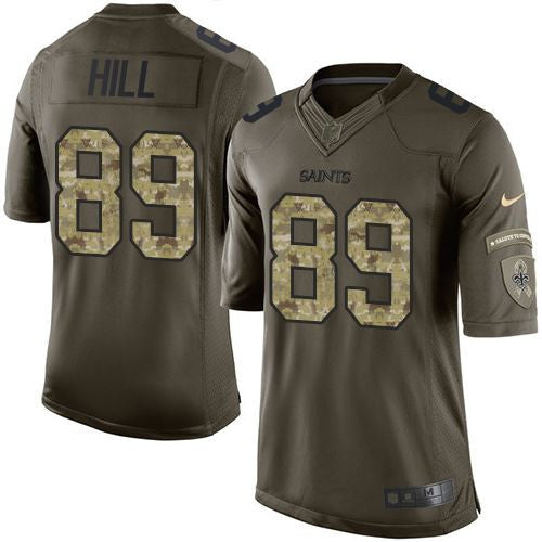 Josh Hill New Orleans Saints green Salute To Service jersey