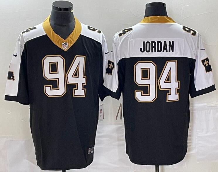 Cameron Jordan New Orleans Saints black Vapor jersey