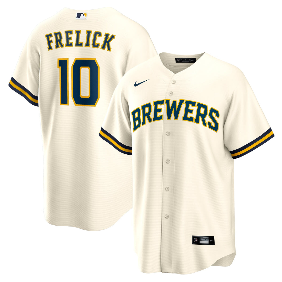 Sal Frelick Milwaukee Brewers cream Home jersey