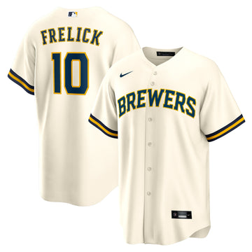 Sal Frelick Milwaukee Brewers cream Home jersey