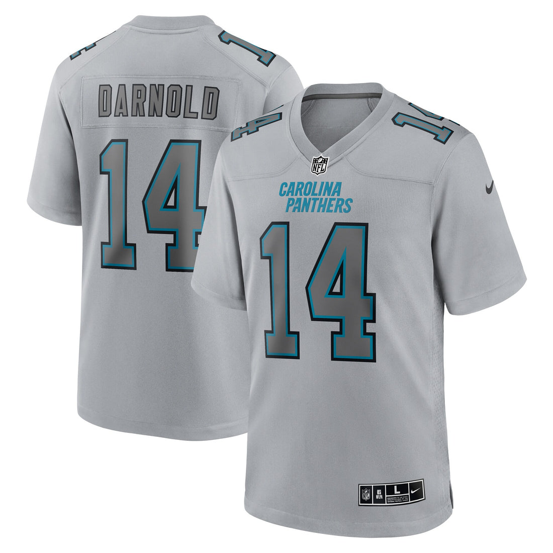 Sam Darnold Atmosphere Carolina Panthers gray Fashion jersey