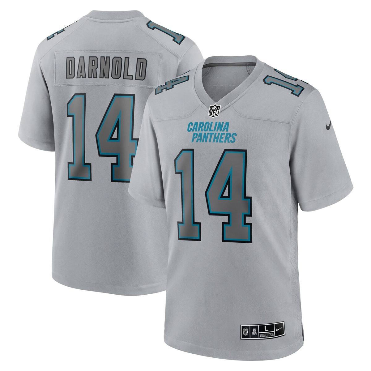 Sam Darnold Atmosphere Carolina Panthers gray Fashion jersey