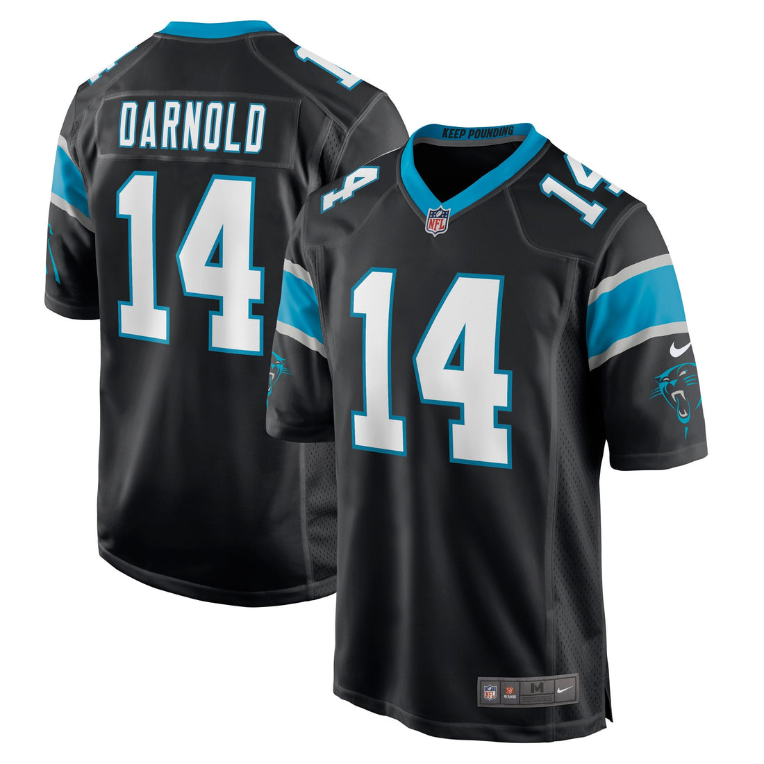 Sam Darnold Carolina Panthers black Game jersey