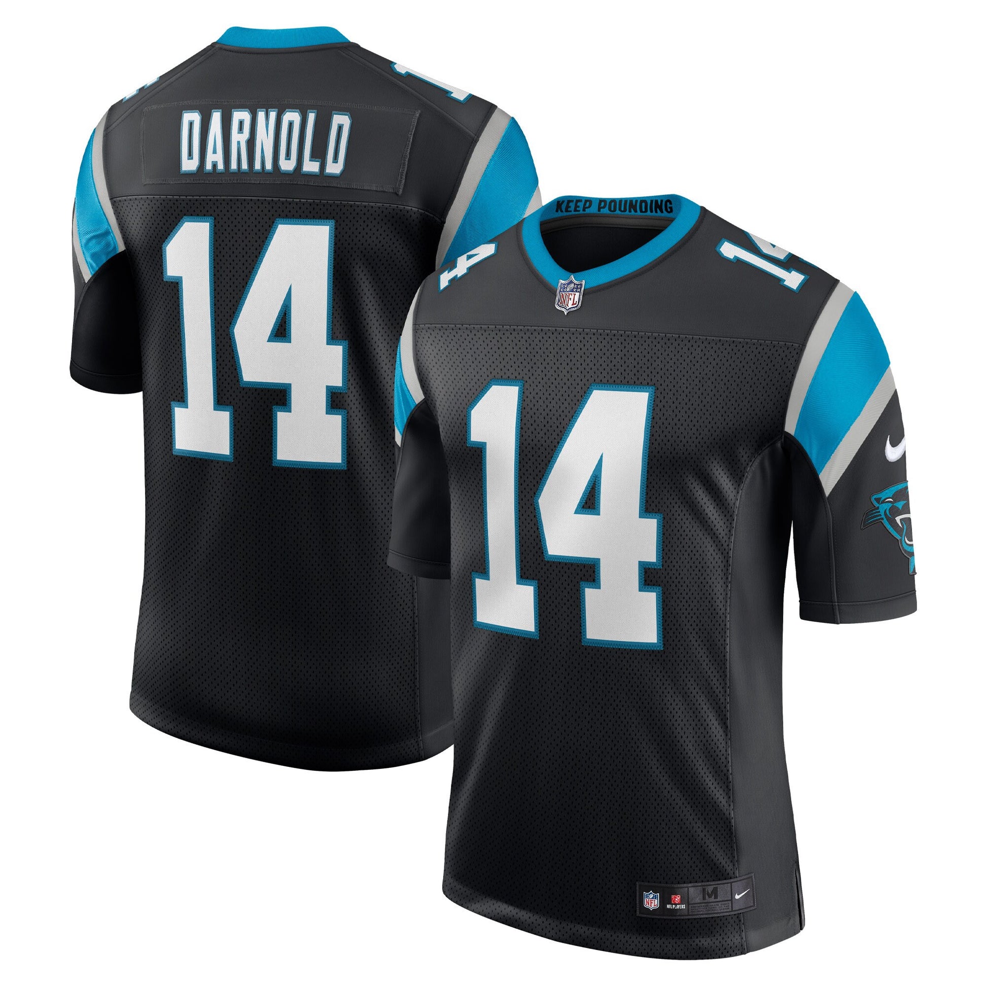 Sam Darnold Carolina Panthers black Vapor jersey