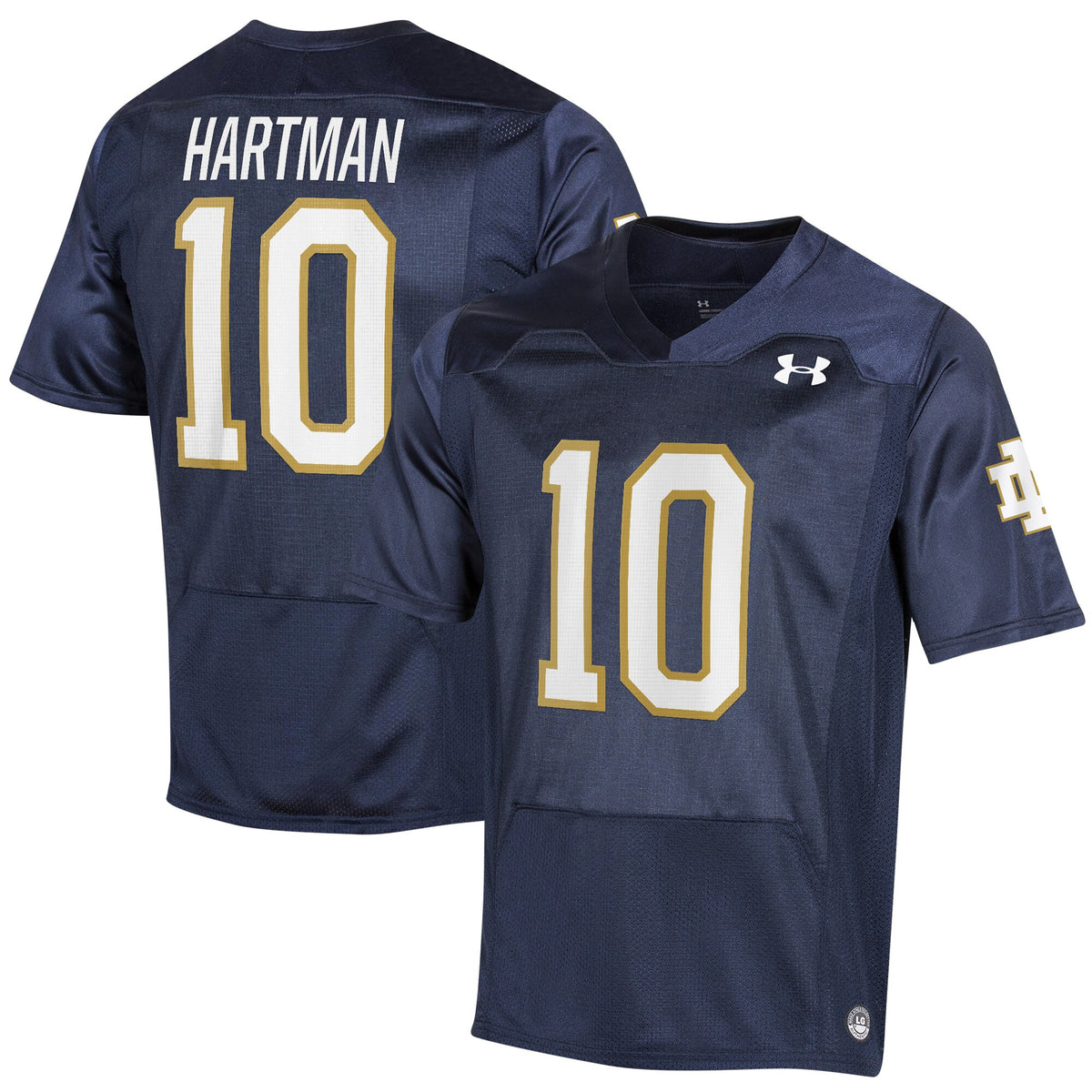 Sam Hartman Under Armour Notre Dame Fighting Irish navy jersey