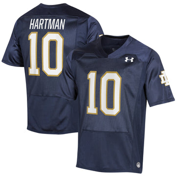 Sam Hartman Under Armour Notre Dame Fighting Irish navy jersey