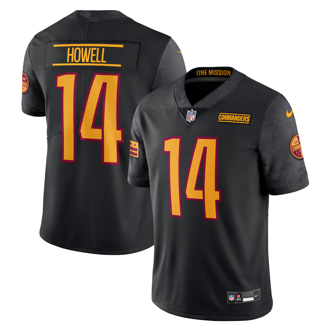 Sam Howell Washington Commanders black Untouchable jersey