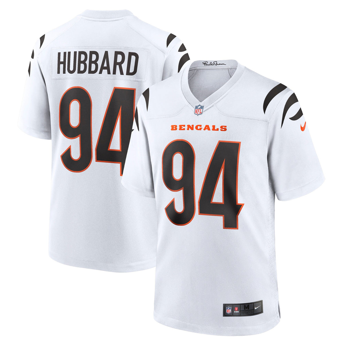 Sam Hubbard Cincinnati Bengals white jersey
