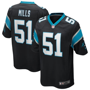 Sam Mills Carolina Panthers black Game jersey
