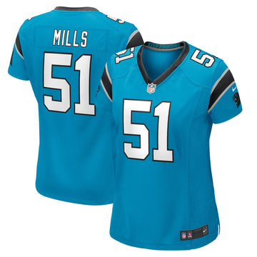 Sam Mills Carolina Panthers blue jersey