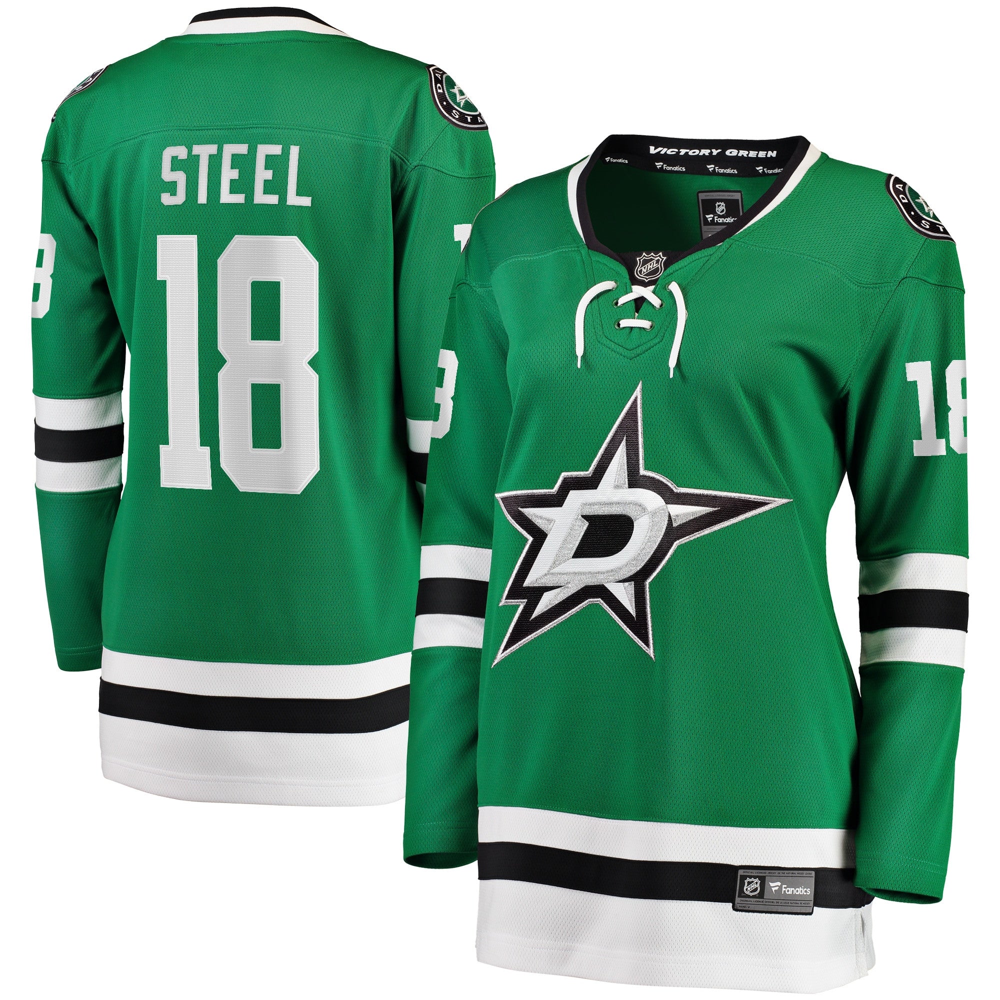Sam Steel Dallas Stars green Home jersey