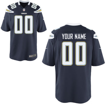 Custom Los Angeles Chargers blue Game jersey