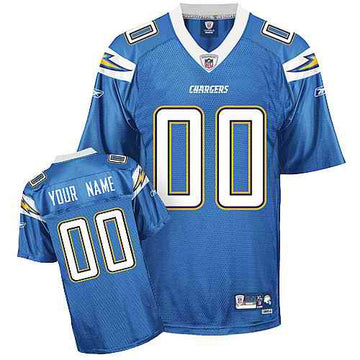 Custom Los Angeles Chargers blue jersey