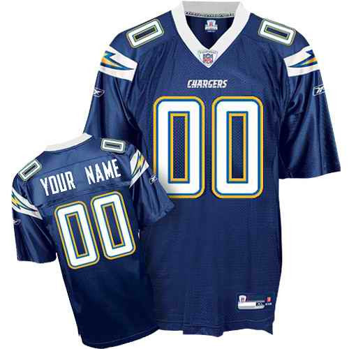 Custom Los Angeles Chargers blue jersey