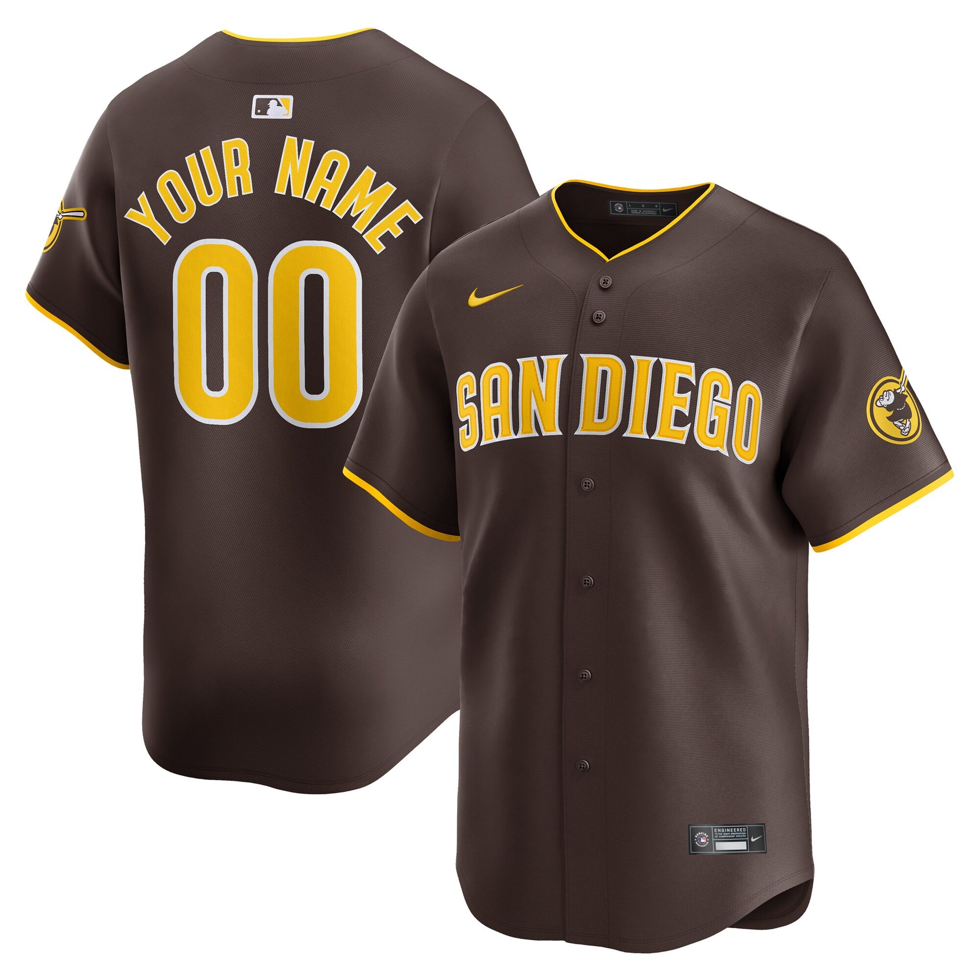San Diego Padres brown Limited jersey