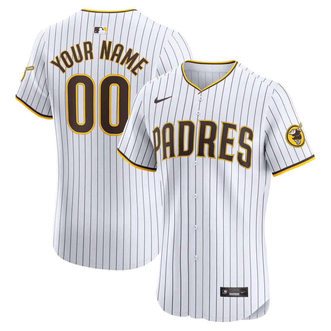 San Diego Padres white Elite jersey