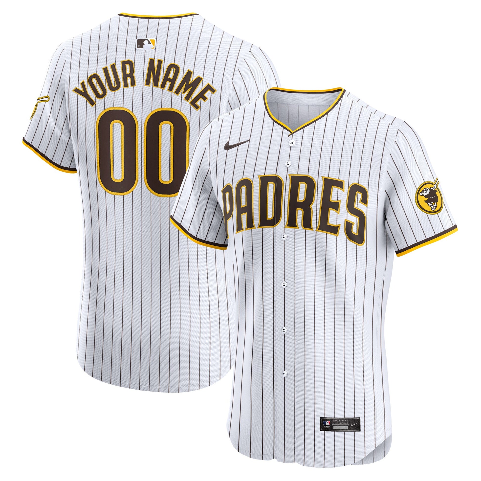 San Diego Padres white Elite jersey