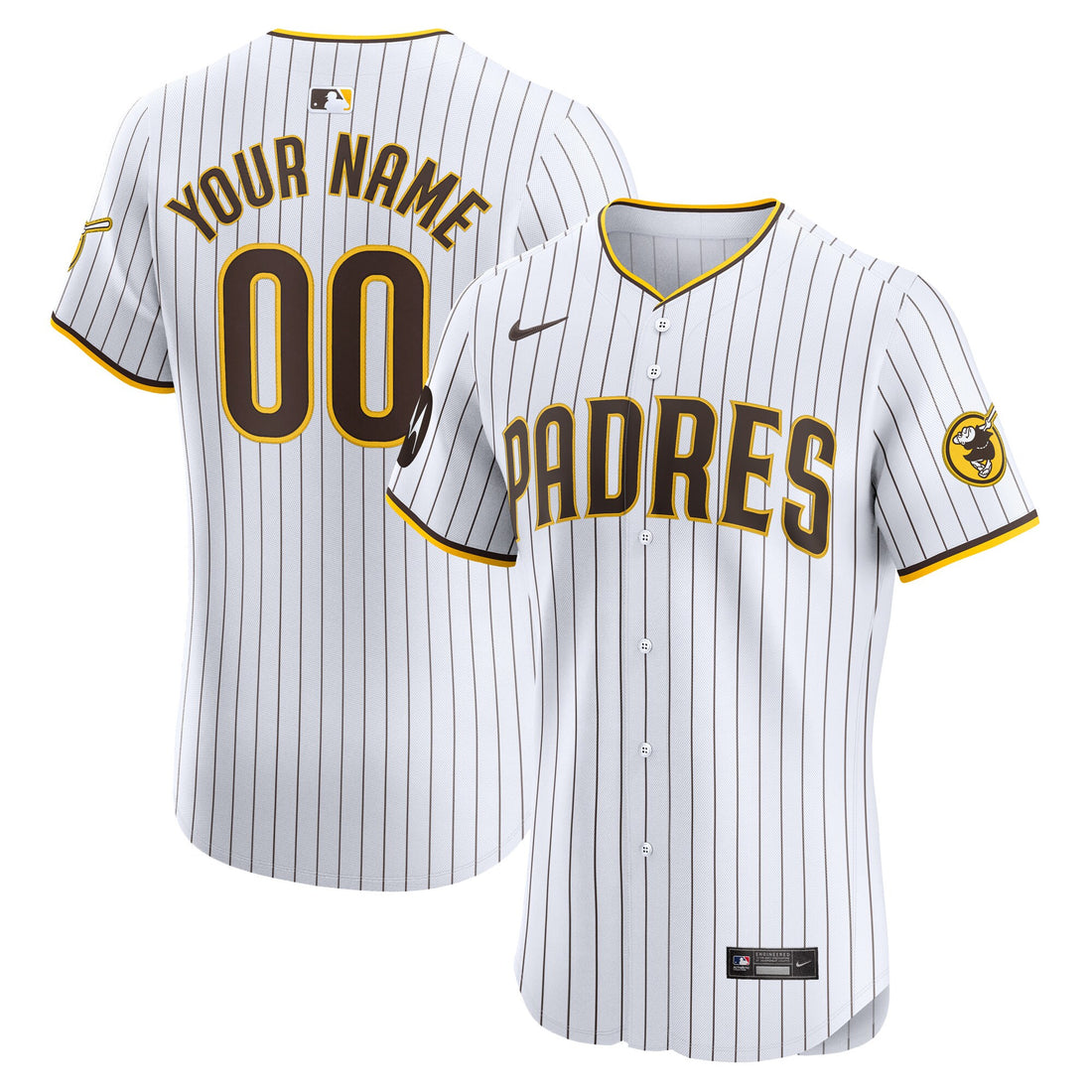 San Diego Padres white Elite jersey