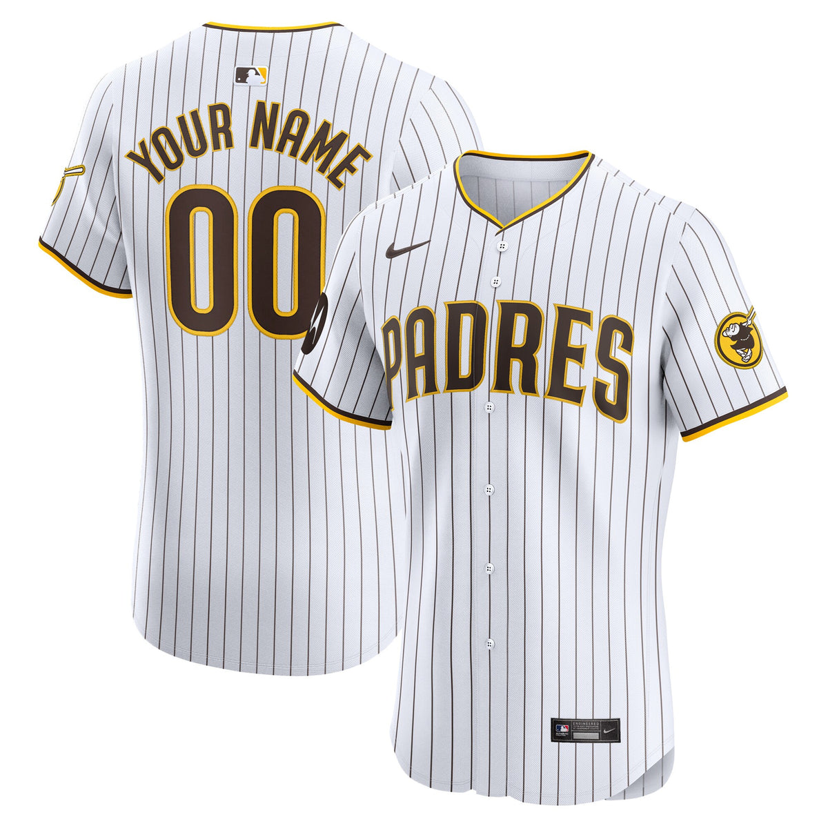 San Diego Padres white Elite jersey